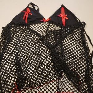 Mesh lingerie set